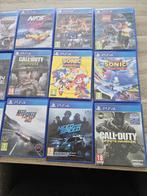 PlayStation 4 met games en stuur Driving Force Shifter, Ophalen of Verzenden, Met 1 controller, Original, 500 GB