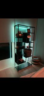 Stelling/wandkast zwart, Huis en Inrichting, Ophalen, Zo goed als nieuw