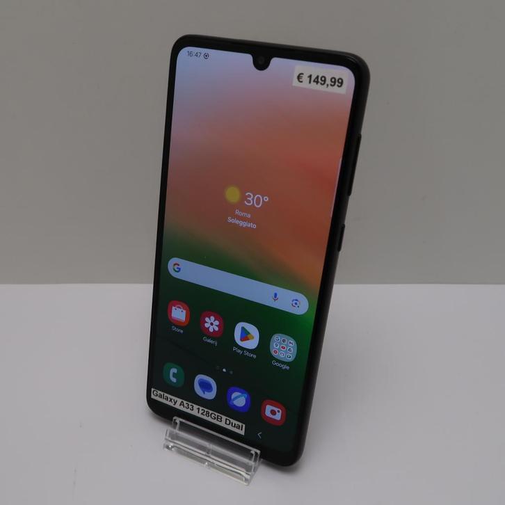 Samsung Galaxy A33 5G 128GB Black | in Redelijke Staat, Telecommunicatie, Mobiele telefoons | Samsung, Zo goed als nieuw
