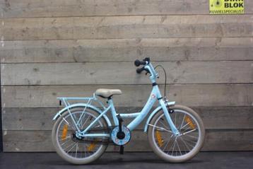 18 inch Flower Fun meisjesfiets licht blauw + 3 mnd garantie beschikbaar voor biedingen