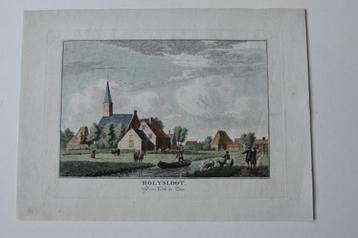 HOLYSLOOT BIJ DE KERK TE ZIEN KOPERGRAVURE Ca. 1760 GX5 beschikbaar voor biedingen