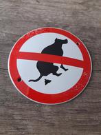 Emaille bordje verboden voor hondenpoep, Ophalen of Verzenden