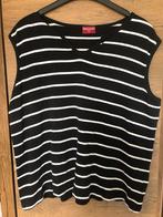 Sportshirt/shirt gestreept, Biaggini, Zwart, Maat 46/48 (XL) of groter, Nieuw