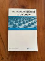 Aansprakelijkheid in de bouw - Hertstein, Boeken, Ophalen of Verzenden, Zo goed als nieuw, Overige onderwerpen