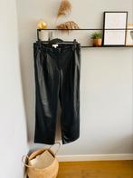 Lange broek/ leren pantalon/ straight van H&M, maat XXXL/46, H&M, Zwart, Maat 46/48 (XL) of groter, Nieuw