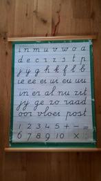Retro schoolkaart | letterkaart | leren schrijven | letters, Ophalen of Verzenden