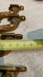 Antieke bronzen handgrepen set, Ophalen of Verzenden, Brons