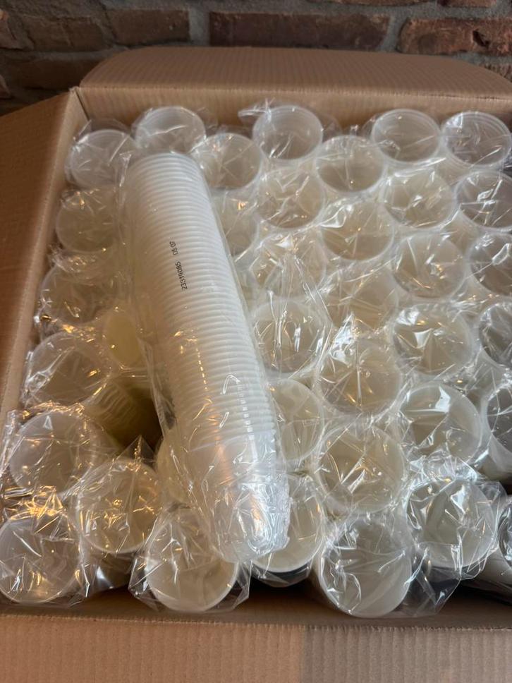 Grote partij wijn / borrel / proef bekertjes - 4200 stuks, Verzamelen, Glas en Borrelglaasjes, Nieuw, Borrel- of Shotglas, Ophalen of Verzenden