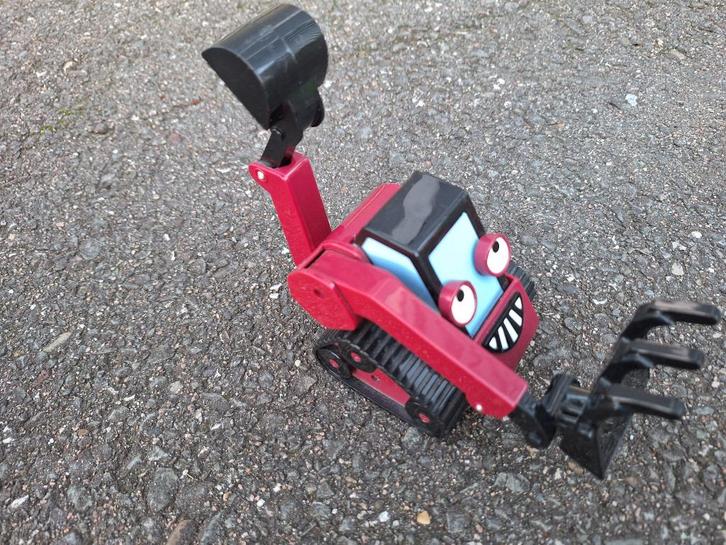 Bob de Bouwer - Benny donkerrode rupslader, Kinderen en Baby's, Speelgoed | Speelgoedvoertuigen, Zo goed als nieuw, Ophalen of Verzenden