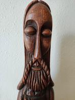 Prachtig oud groot zwaar houten beeld van de heilige Petrus, Antiek en Kunst, Kunst | Beelden en Houtsnijwerken, Ophalen