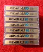 7 Lege Cassettedoosjes Maxell XLII 90, Cd's en Dvd's, Cassettebandjes, Gebruikt, 2 t/m 25 bandjes, Overige genres, Ophalen of Verzenden