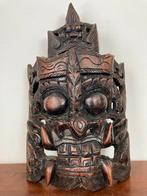 Masker hout man tempelwachter azie demoon, Verzenden