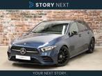Mercedes-Benz A-Klasse 250 AMG Automaat / Panoramadak / Nigh, Auto's, 4 cilinders, Blauw, Origineel Nederlands, Bedrijf