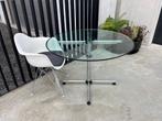 Usm Haller kitos glazen tafel, 110cm, Verzenden, Design, Rond, Zo goed als nieuw