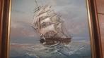 Schilderij zeegezicht, Antiek en Kunst, Kunst | Schilderijen | Klassiek, Ophalen