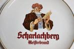 Scharlachberg meisterbrand brandy wanbord porselein reclame, Ophalen of Verzenden, Zo goed als nieuw, Overige typen