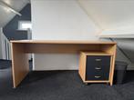 Bureau met verrijdbaar ladekastje (160x80 cm), Ophalen, Gebruikt