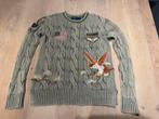 Ralph Lauren Kabeltrui van katoen met applicaties maat XS, Ophalen of Verzenden, Zo goed als nieuw, Ralph Lauren, Maat 34 (XS) of kleiner
