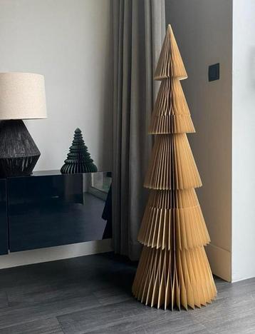 Kerstboom Vouwbaar Papier Beige beschikbaar voor biedingen