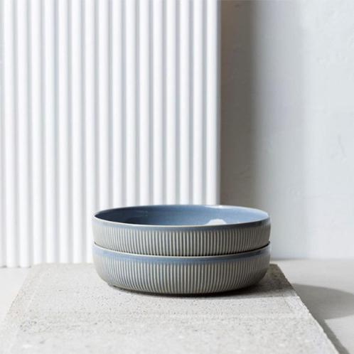 Royal VKB Diep Bord Dusty Blue - 20 cm > 6 stuks, Huis en Inrichting, Keuken | Keukenbenodigdheden, Zo goed als nieuw, Ophalen