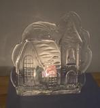 Sfeerlichthouder - glas - waxinehouder - kerk model - 18 x 1, Huis en Inrichting, Woonaccessoires | Kandelaars en Kaarsen, Ophalen of Verzenden