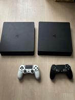 2 x PlayStation 4 (Slim 1 TB), Met 2 controllers, Ophalen of Verzenden, Original, 500 GB