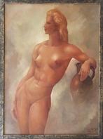 Monzée Gustave - olieverf - naakt., Antiek en Kunst, Kunst | Schilderijen | Modern, Ophalen