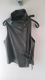 Stoer leren gilet - Maat M, Kleding | Dames, Bodywarmers, Ophalen of Verzenden, Zo goed als nieuw, Maat 38/40 (M)