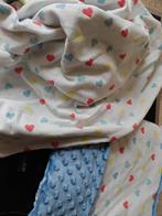 Tweeling babydekens zacht fleece/katoen - 80x90cm, Ophalen of Verzenden, Nieuw, Deken