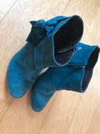Petrol kleurige laarsjes maat 41., Kleding | Dames, Schoenen, Ophalen of Verzenden, Zo goed als nieuw, Blauw