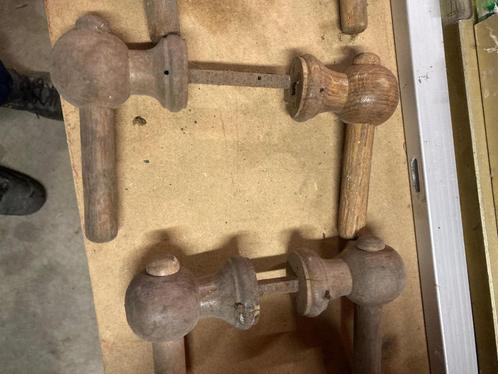 Gebruikte houten deurkrukken, Doe-het-zelf en Verbouw, Hout en Planken, Gebruikt, Ophalen
