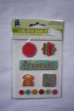 3 stuks Provo craft Rob en Bob sticker Friends, Nieuw, Overige merken, Ophalen of Verzenden, Versiering of Embellishment