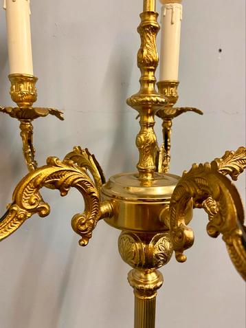 Prachtige  Messing Vloerlamp 5-arms Candelabra Stijlvol beschikbaar voor biedingen