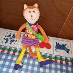 Hema poes met kleren knuffel 26 cm groot, Ophalen of Verzenden, Poes