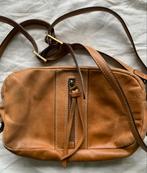 Cognac leren Picard tas met mooie voering, Ophalen of Verzenden, Gebruikt, Bruin, Handtas