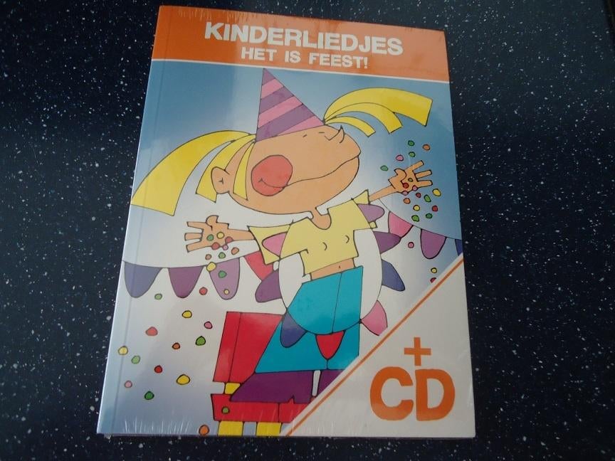 boekje met cd ,, het is feest,,met 22 kinderliedjes nw, Cd's en Dvd's, Cd's | Kinderen en Jeugd, Ophalen of Verzenden, Nieuw in verpakking