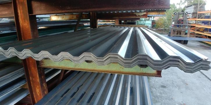 Dakpanplaten, damwand, golfplaten en zetwerk, Doe-het-zelf en Verbouw, Dakpannen en Dakbedekking, Nieuw, Metaal, Ophalen