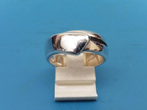 Zilveren damesring fantasie                               Z7, Sieraden, Tassen en Uiterlijk, Ringen, Gebruikt, Dame, 17 tot 18