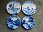 4 Delft Blauwe Wandborden, Ophalen of Verzenden