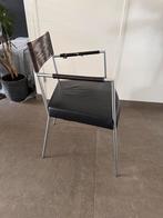 4x Gerard van den Berg eetkamerstoelen – design klassiekers, Gebruikt, Zwart, Design, Leer