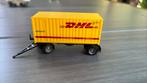 AANHANGWAGEN MET DHL CONTAINER 1:87, Ophalen of Verzenden, Zo goed als nieuw