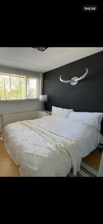 auping auronde 1000 tweepersoonsbed met elektr lattenbodems, Ophalen, Wit, Tweepersoons, Zo goed als nieuw