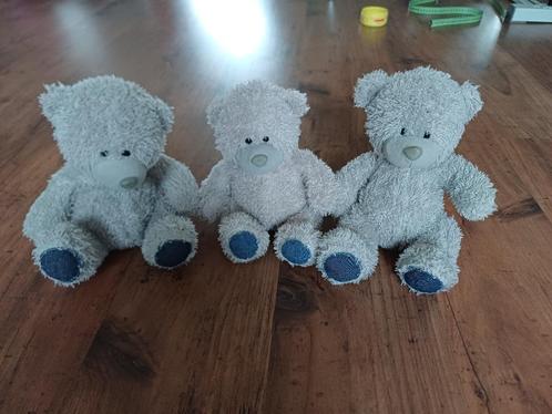 3 grijze beertjes in één koop, Kinderen en Baby's, Speelgoed | Knuffels en Pluche, Gebruikt, Beer, Ophalen of Verzenden