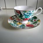 Engelse balmoral thee kop en schotel bloemen, Huis en Inrichting, Keuken | Servies, Ophalen of Verzenden, Zo goed als nieuw, Overige stijlen