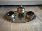 Antiek Tinnen Koffieset met Dienblad, Antiek en Kunst, Antiek | Tin, Ophalen of Verzenden