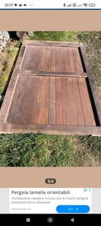 Afzalia Houten Poort - 135x206 cm, Tuin en Terras, Ophalen of Verzenden, Gebruikt, Overige typen
