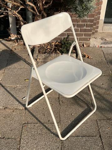 Vintage klapstoel Ikea Ted wit beschikbaar voor biedingen