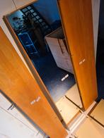 Garderobekast met spiegeldeur en planken, Ophalen, Glas, Vintage, 50 tot 100 cm