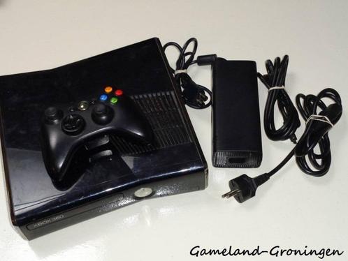 Xbox 360 Slim 250GB met Controller & Bedrading (Glans), Spelcomputers en Games, Spelcomputers | Xbox 360, Gebruikt, 250 GB, 360 S