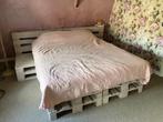 Pallet bed 160 x 200 cm / pallets, Ophalen, Tweepersoons, Zo goed als nieuw, 160 cm